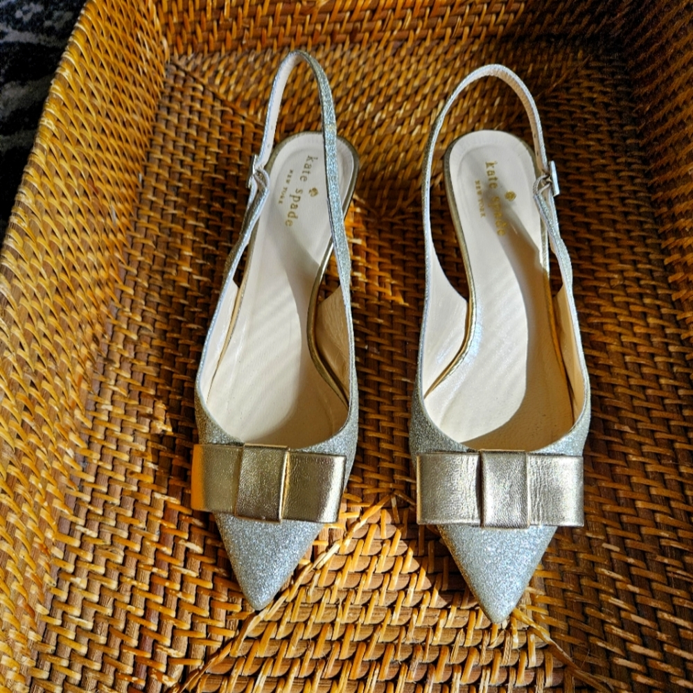 Kate Spade gold pumps size 7